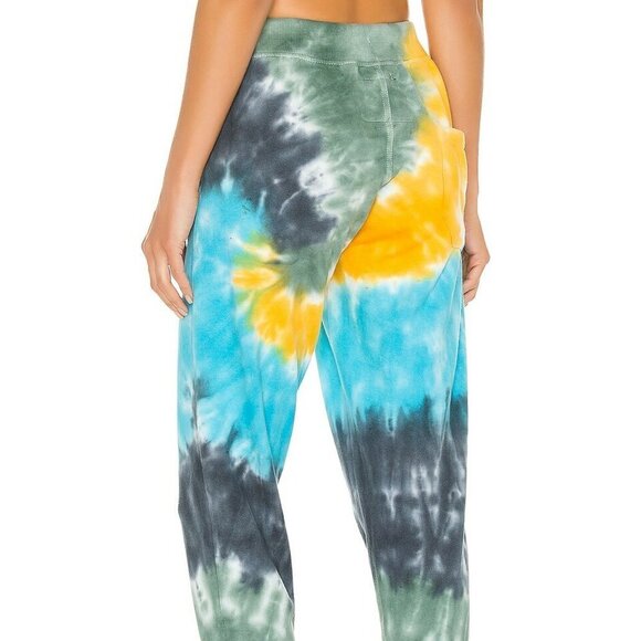 La' Detresse Acid Wash Limeade Tie Dye Sweatpants •M - Picture 3 of 15
